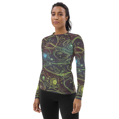 Women's Rash Guard - Starfield Scrolls