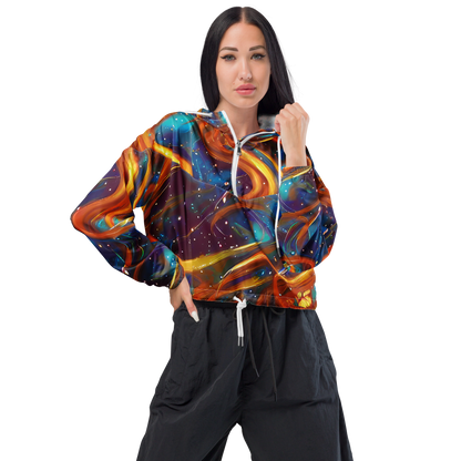 Women's Cropped Windbreaker - Perez Whirl