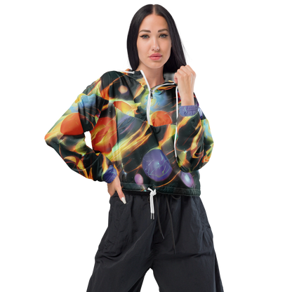 Women's Cropped Windbreaker - Fabritius Fantasy