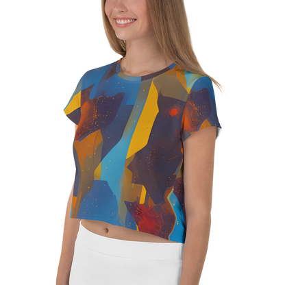 Women's Crop Tee - Cubist Dusk