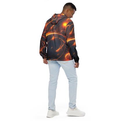 Men's Windbreaker - Inferno Spirals