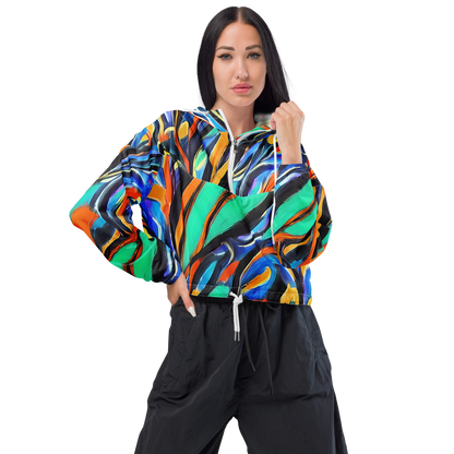 Women's Cropped Windbreaker - Carr's Whirl