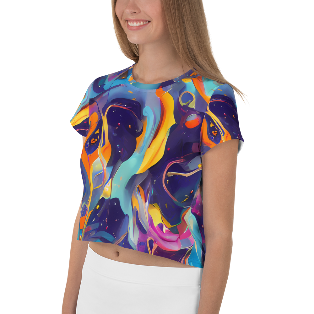 Women's Crop Tee - Whimsical Fusion