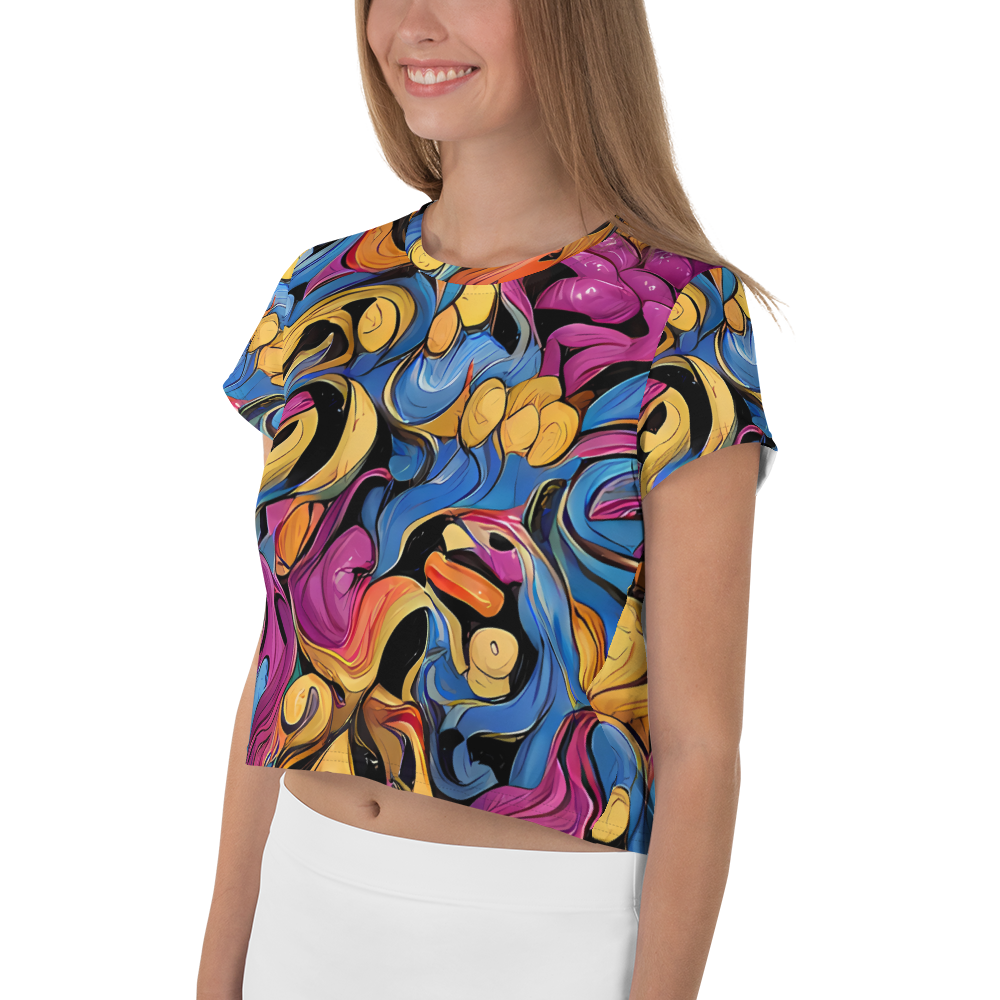 Women's Crop Tee - Bosschaert Whorls