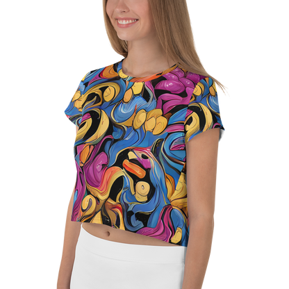 Women's Crop Tee - Bosschaert Whorls