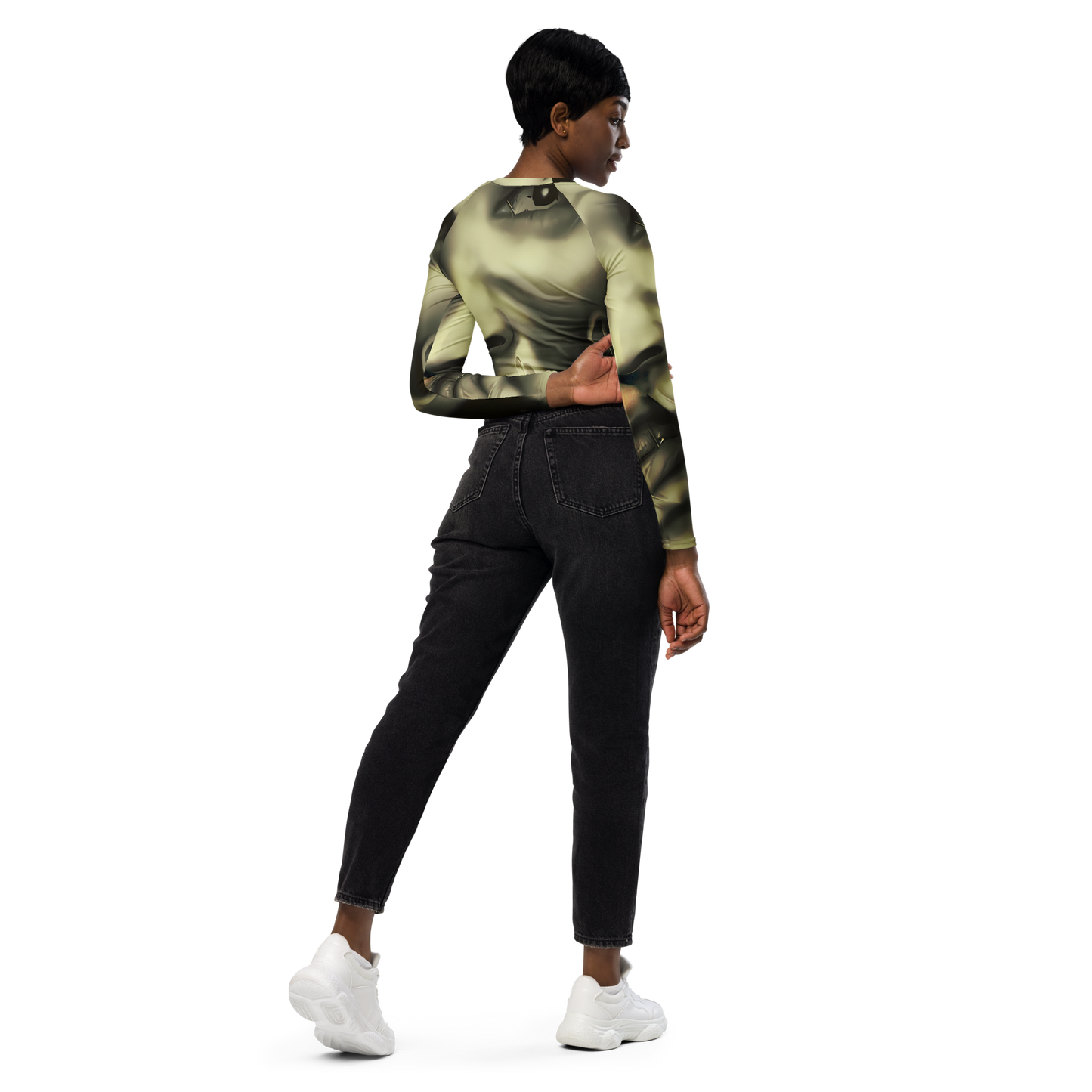 Long Sleeve Crop Top - Newtonian Whisper