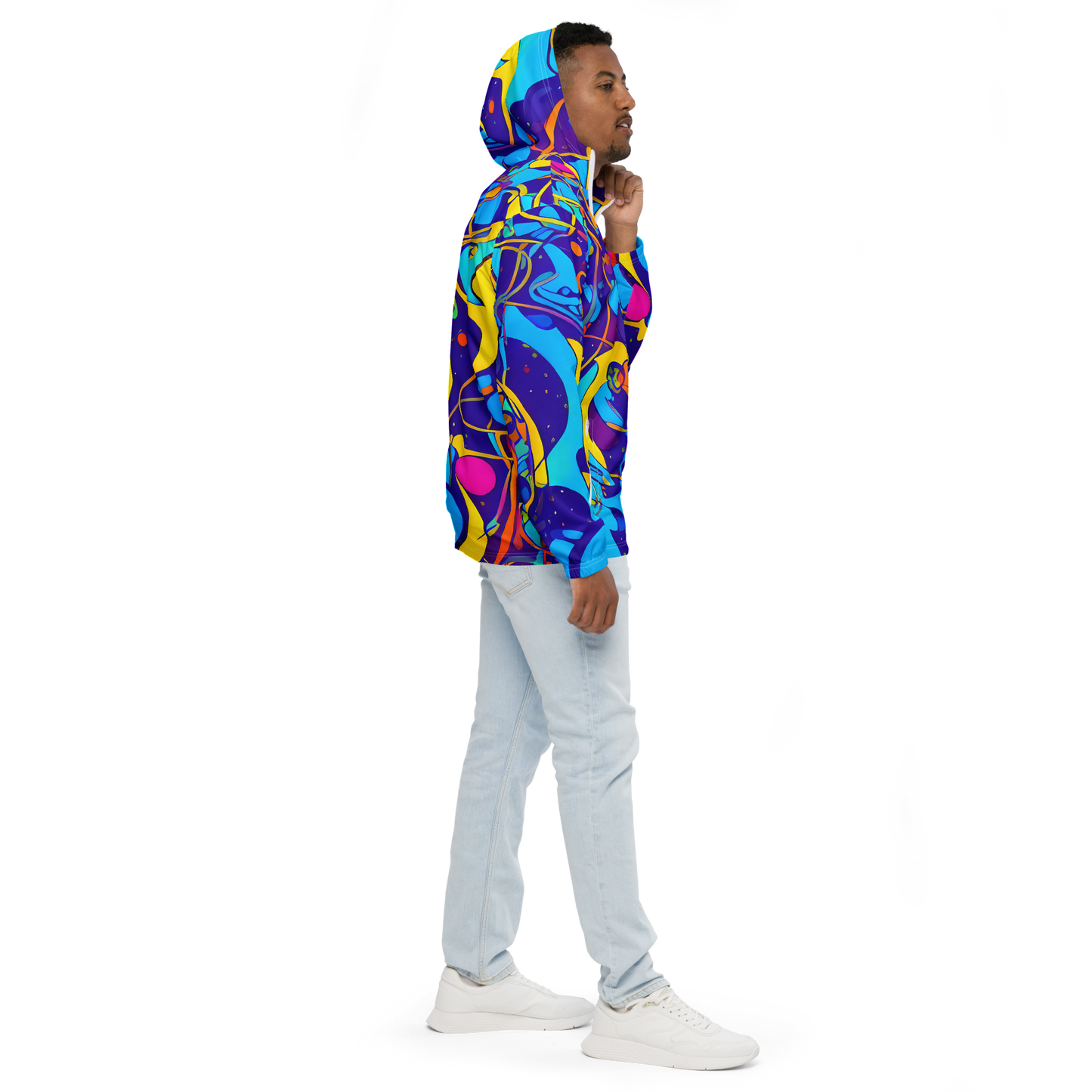 Men's Windbreaker - Spectral Tangle