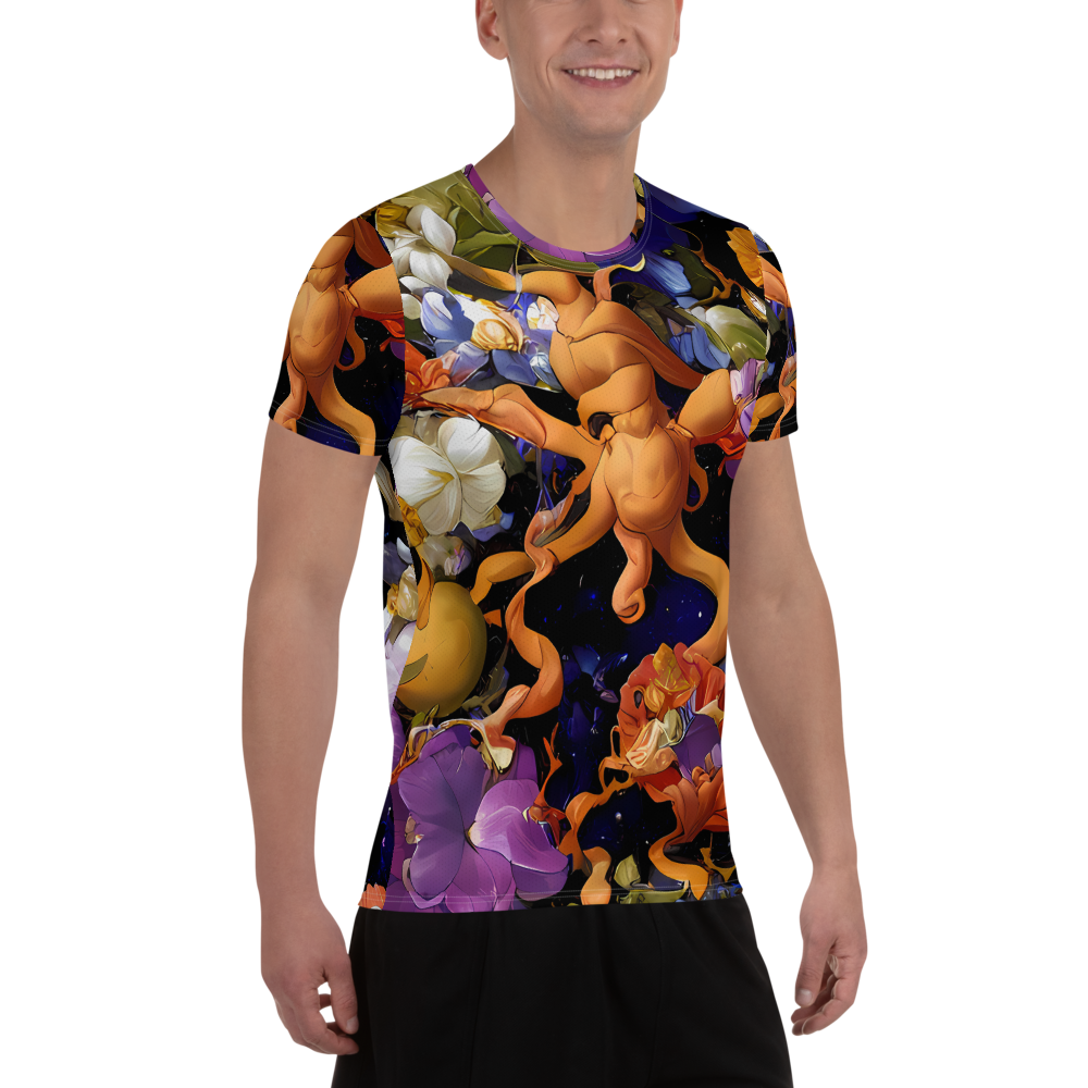 Men's Athletic T-Shirt - Blooming Cosmos