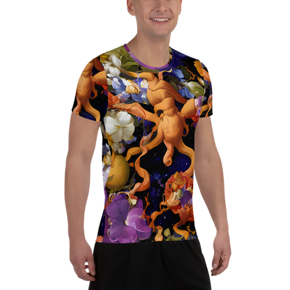 Men's Athletic T-Shirt - Blooming Cosmos