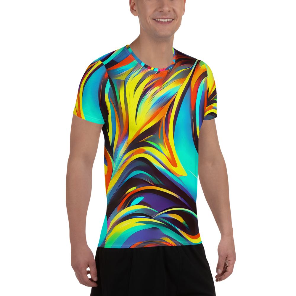 Men's Athletic T-Shirt - Cyber Surge