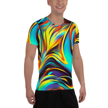 Men's Athletic T-Shirt - Cyber Surge