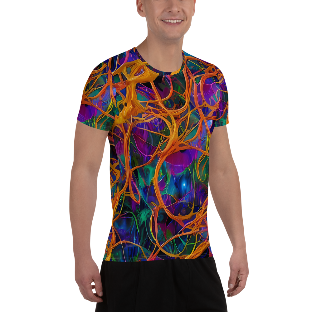 Men's Athletic T-Shirt - Spectral Weave