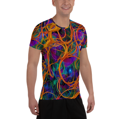 Men's Athletic T-Shirt - Spectral Weave