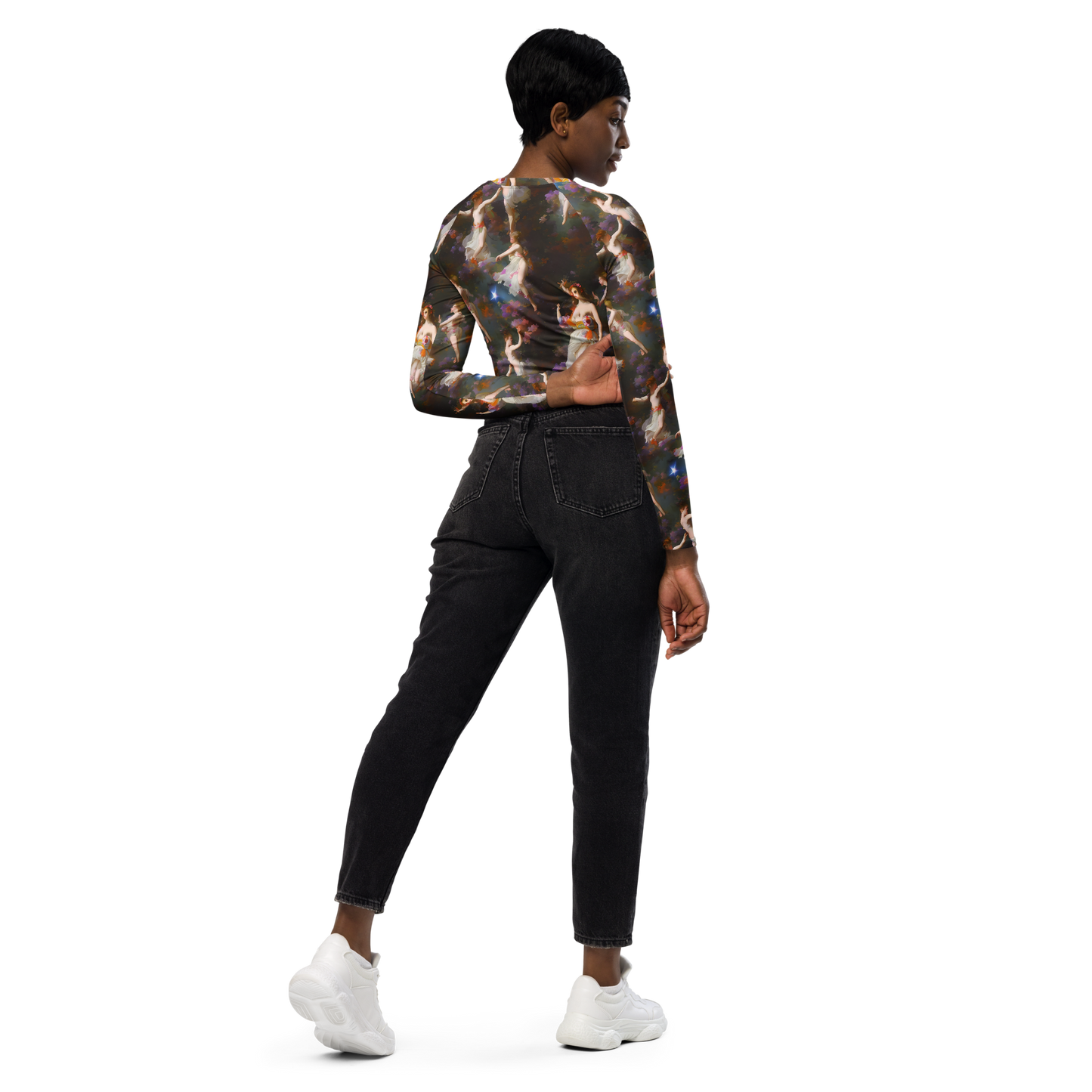 Long Sleeve Crop Top - Winterhalter Whimsy