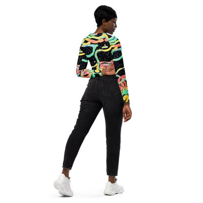 Long Sleeve Crop Top - Mcguire Wavelength