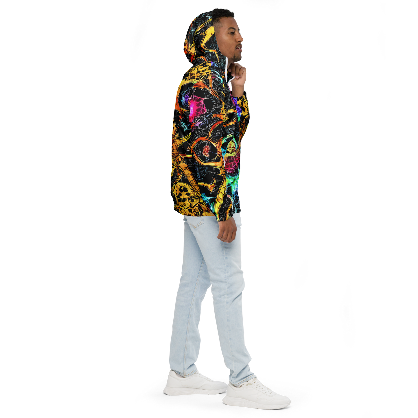 Men's Windbreaker - Psychedelic Pulsar