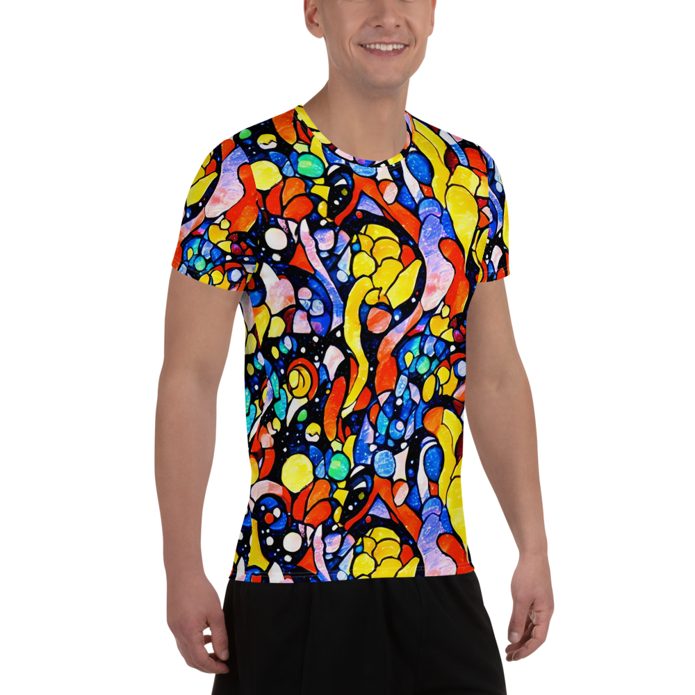 Men's Athletic T-Shirt - Supernova Symphony