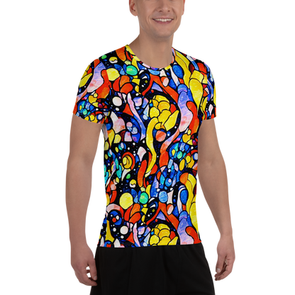 Men's Athletic T-Shirt - Supernova Symphony