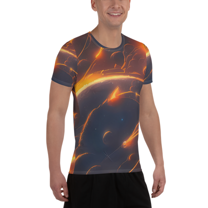 Men's Athletic T-Shirt - Inferno Spirals