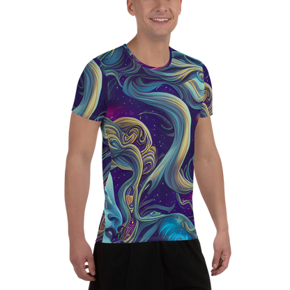 Men's Athletic T-Shirt - Stellar Waves