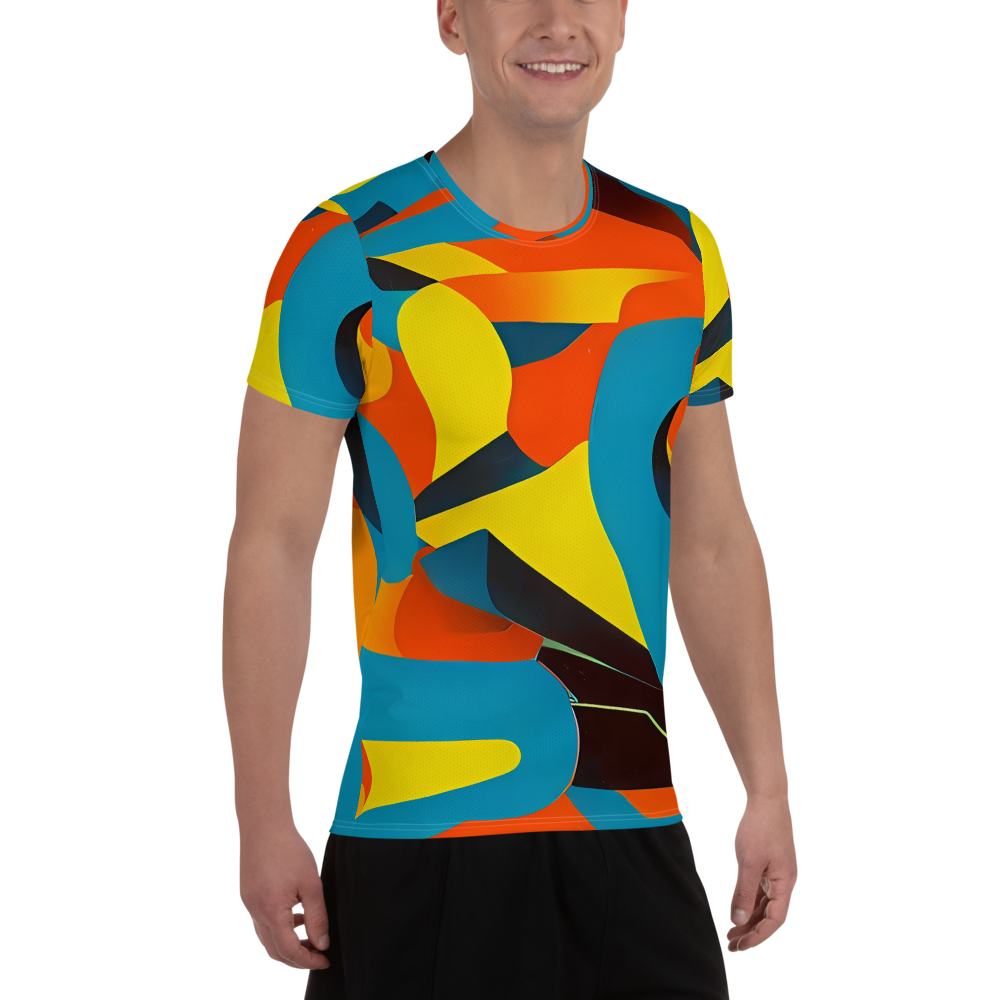 Men's Athletic T-Shirt - Fragmented Rhapsody