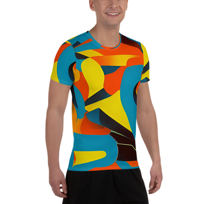 Men's Athletic T-Shirt - Fragmented Rhapsody