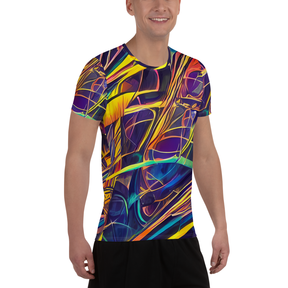 Men's Athletic T-Shirt - Vector Rhapsody