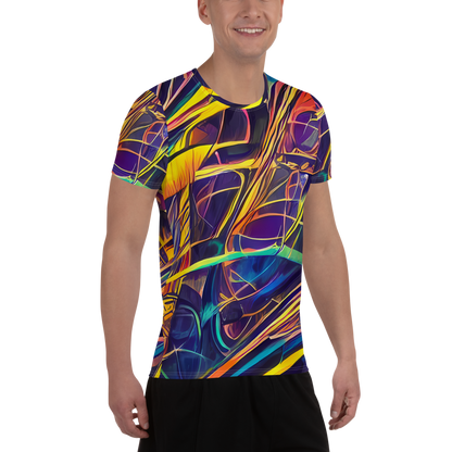 Men's Athletic T-Shirt - Vector Rhapsody