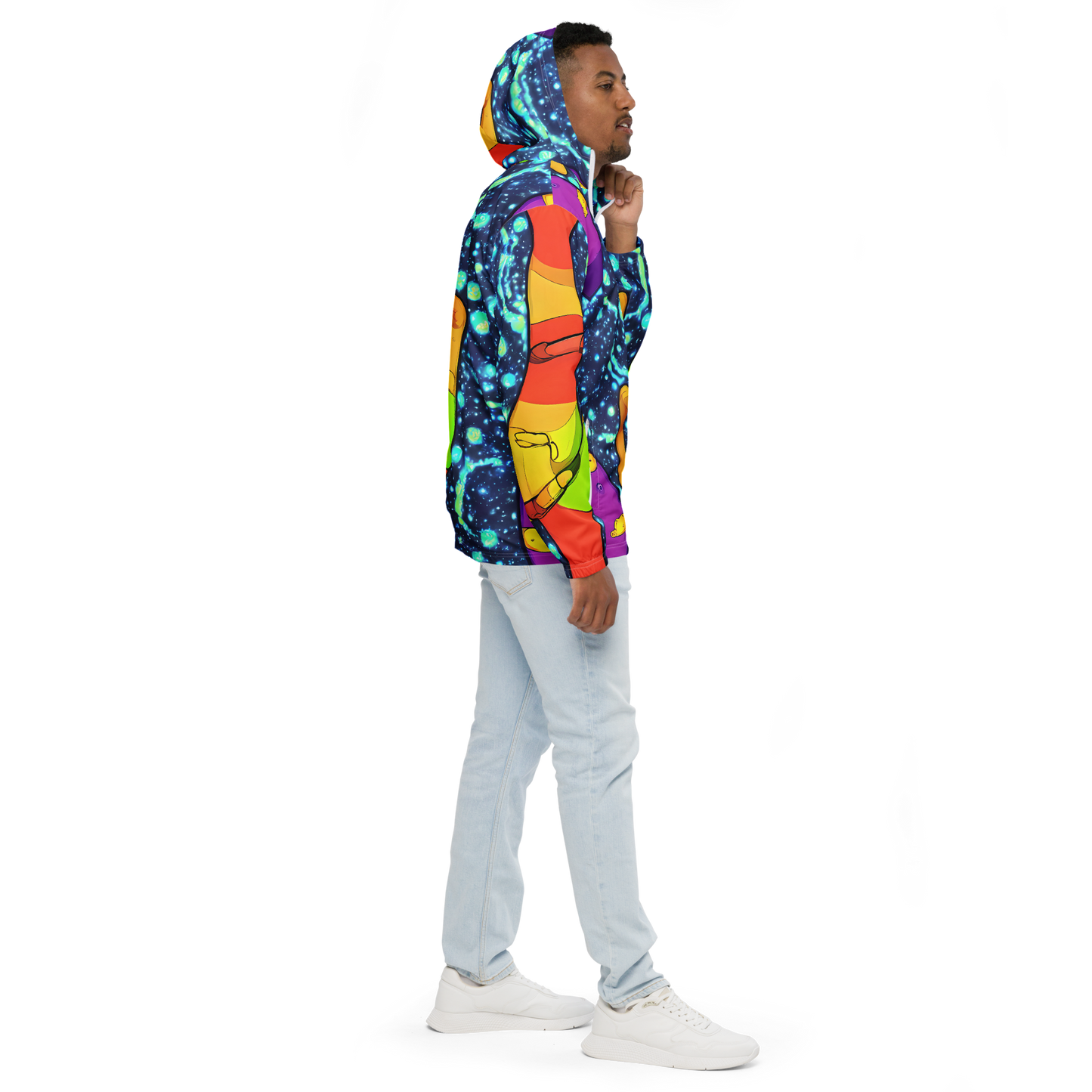 Men's Windbreaker - Cosmic Siblings