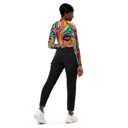 Long Sleeve Crop Top - Kaleidovisions