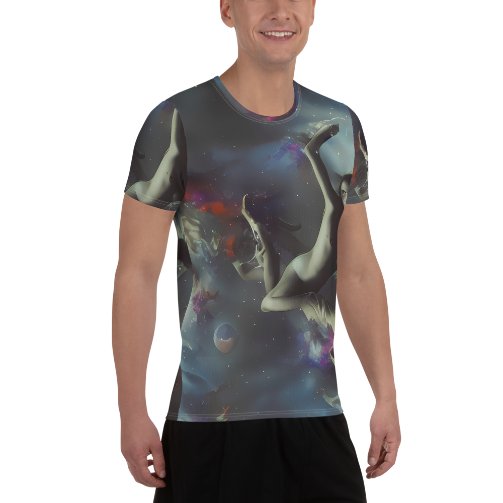 Men's Athletic T-Shirt - Cosmic Dancer