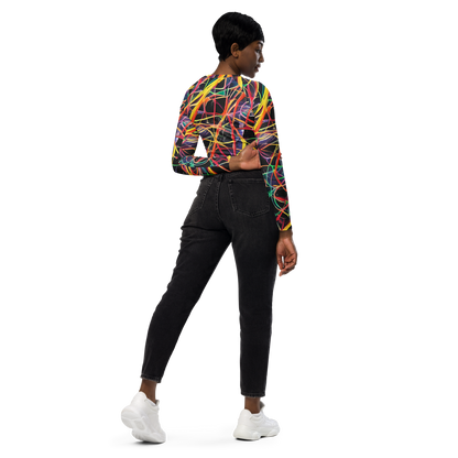 Long Sleeve Crop Top - Acconci Twirl