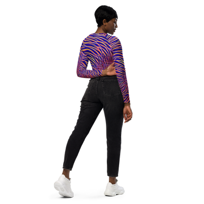 Long Sleeve Crop Top - Vortex Strands