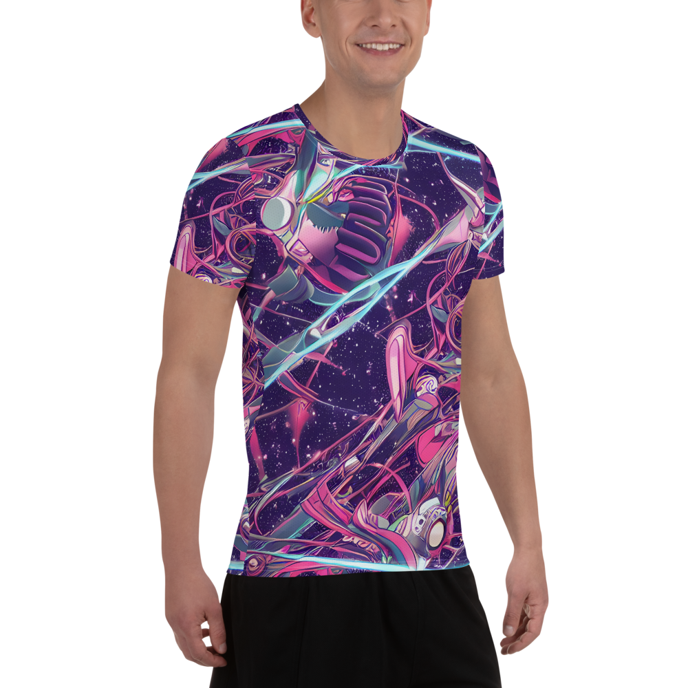 Men's Athletic T-Shirt - Neo-Tokyo Twirl