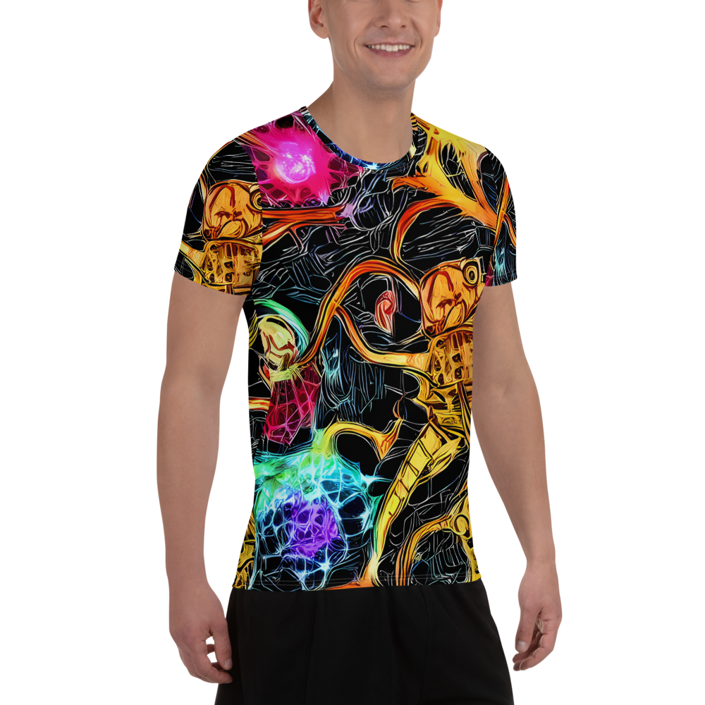 Men's Athletic T-Shirt - Psychedelic Pulsar