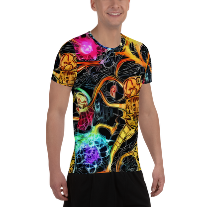 Men's Athletic T-Shirt - Psychedelic Pulsar