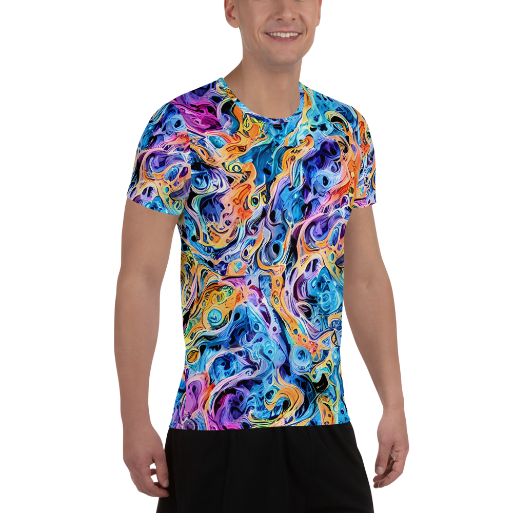 Men's Athletic T-Shirt - Rococo Vortex