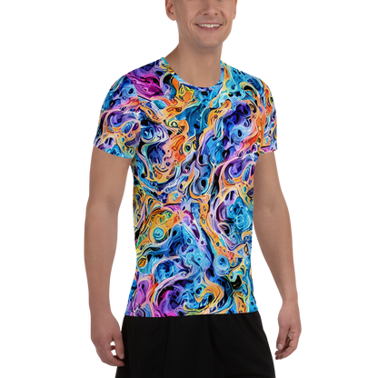 Men's Athletic T-Shirt - Rococo Vortex