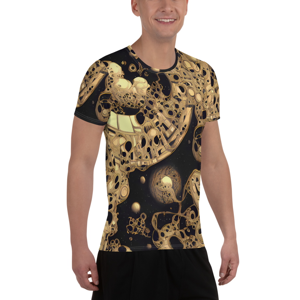 Men's Athletic T-Shirt - Baroque Orbit