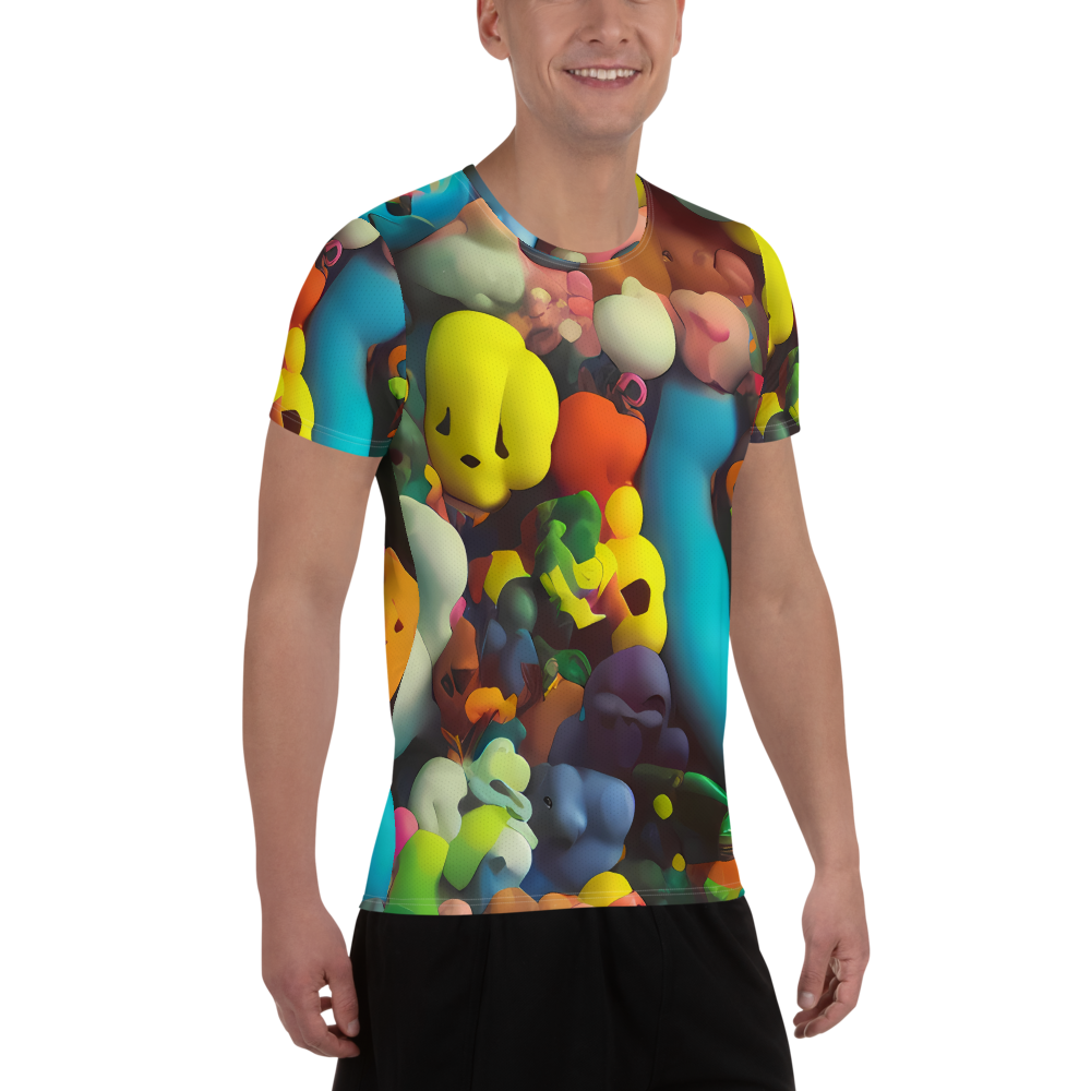 Men's Athletic T-Shirt - Bubble Pop Art