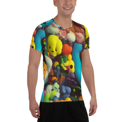 Men's Athletic T-Shirt - Bubble Pop Art