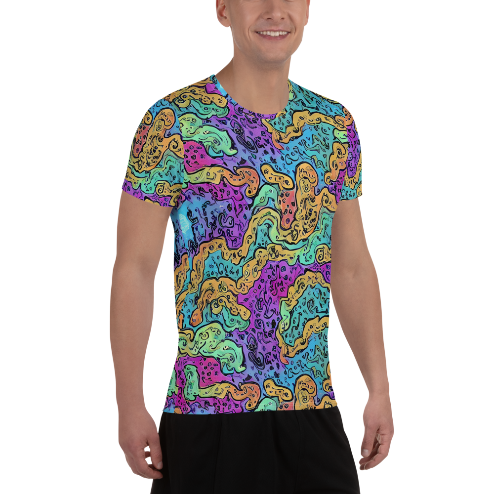 Men's Athletic T-Shirt - Intergalactic Graffiti