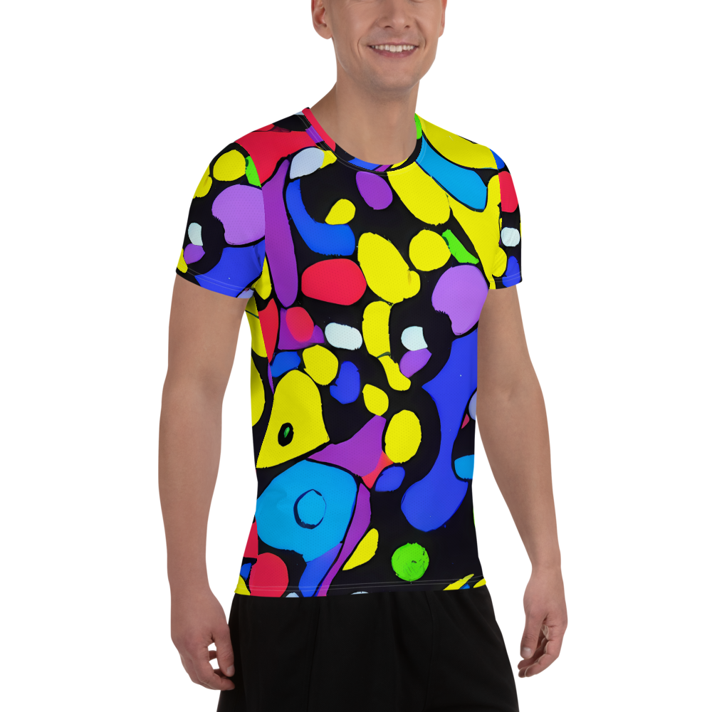 Men's Athletic T-Shirt - Miró's Mosaic