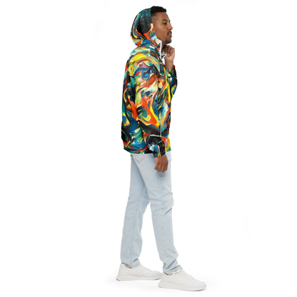 Men's Windbreaker - Chromatic Vortex