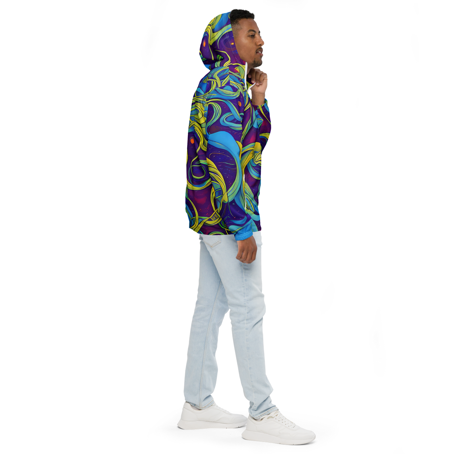 Men's Windbreaker - Stellar Swirls