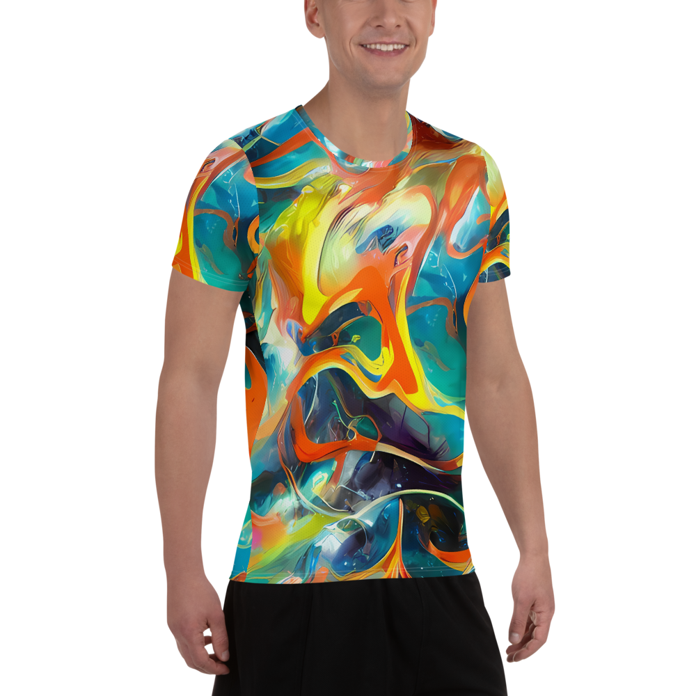 Men's Athletic T-Shirt - Cecily’S Swirl