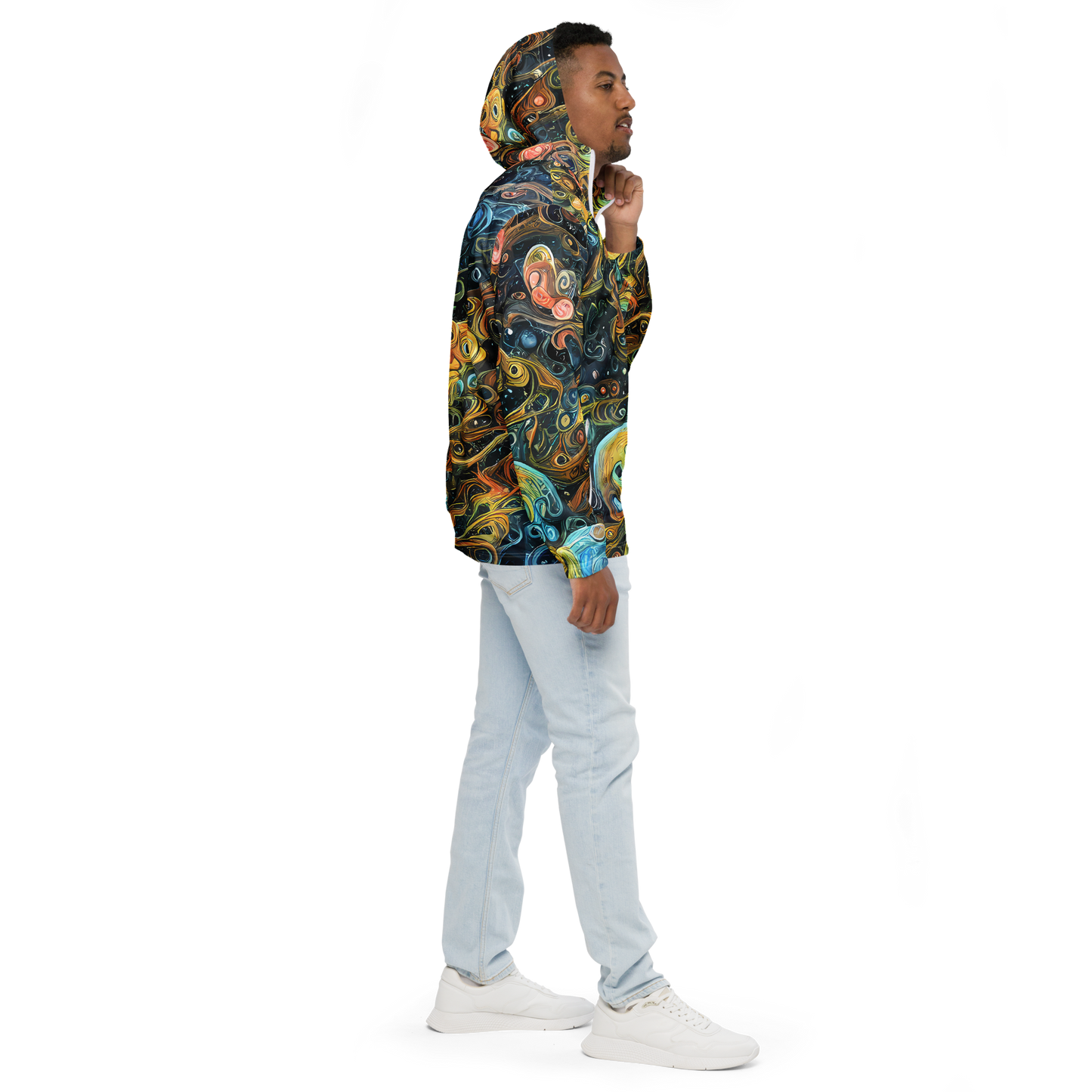 Men's Windbreaker - Wild Cosmos